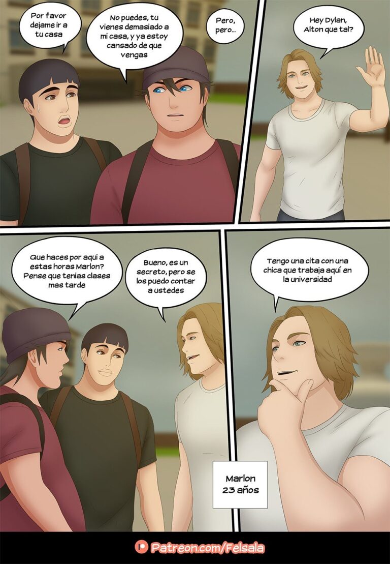 Ellos le expresan su sorpresa de verle, a lo que Marlon contesta que tiene ...