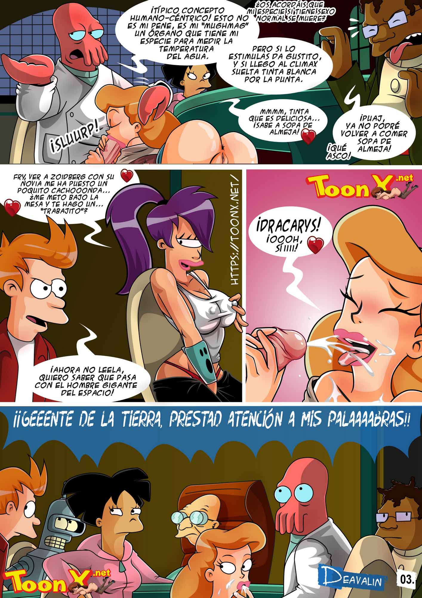 Comic porno de futurama sexo lesbico