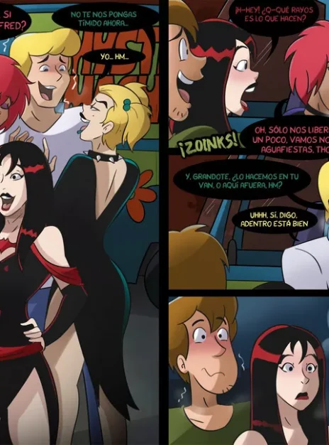 Fred and Shaggy party with the Hex Girls – Hermit Moth