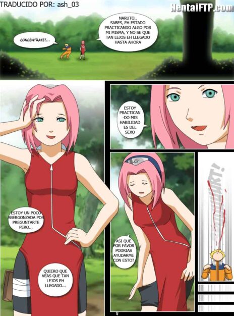 La Practica de Sakura con Naruto